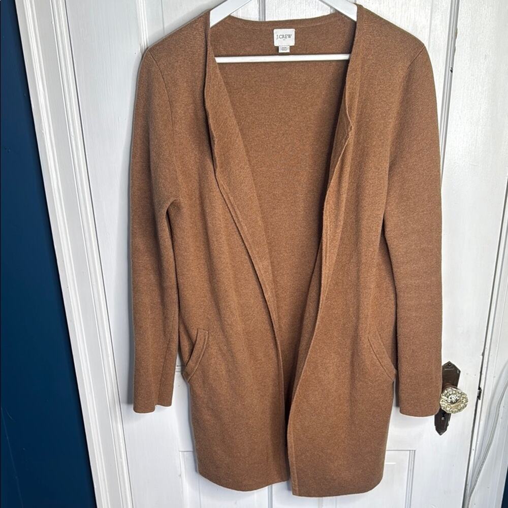J. Crew Vanessa Camel Cardigan Sweater-Jacket AC619 W1452 Sz XS - Picture 2 of 8